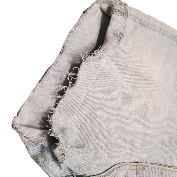 Abercrombie & Fitch High Rise Denim Shorts Light Wash Women's Size 2 Cut Offs - Picture 10 of 15